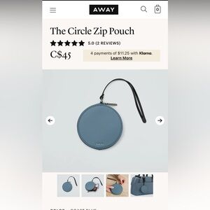 Away Luggage - circle zip pouch